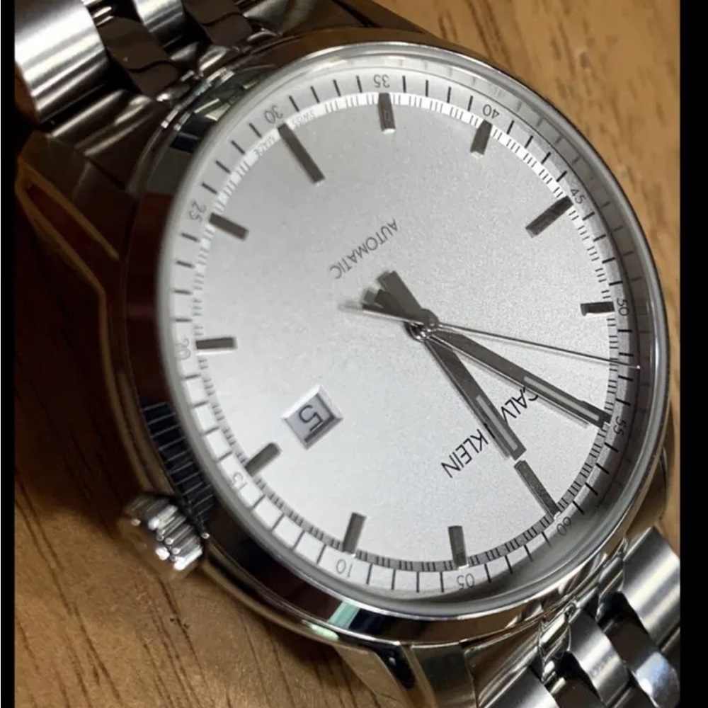 CK Calvin Klein Infinite Automatic Mens Watch ETA 2824-2 Stainless Steel Sapphir